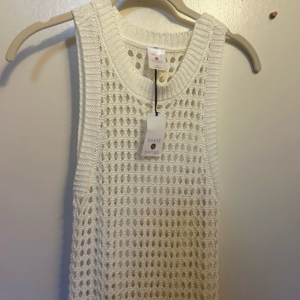 Chic cream crochet maxi dress. Never worn, tags still attached